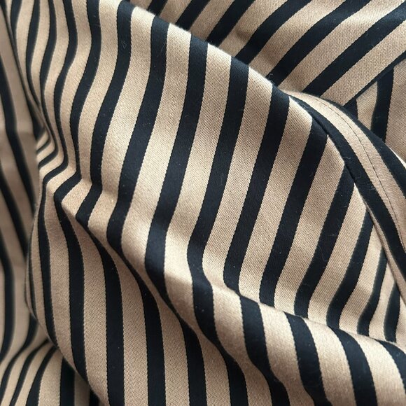 NWOT Chico’s Women’s No Iron Golden Stripe Sateen Shirt Size XL - Picture 11 of 13